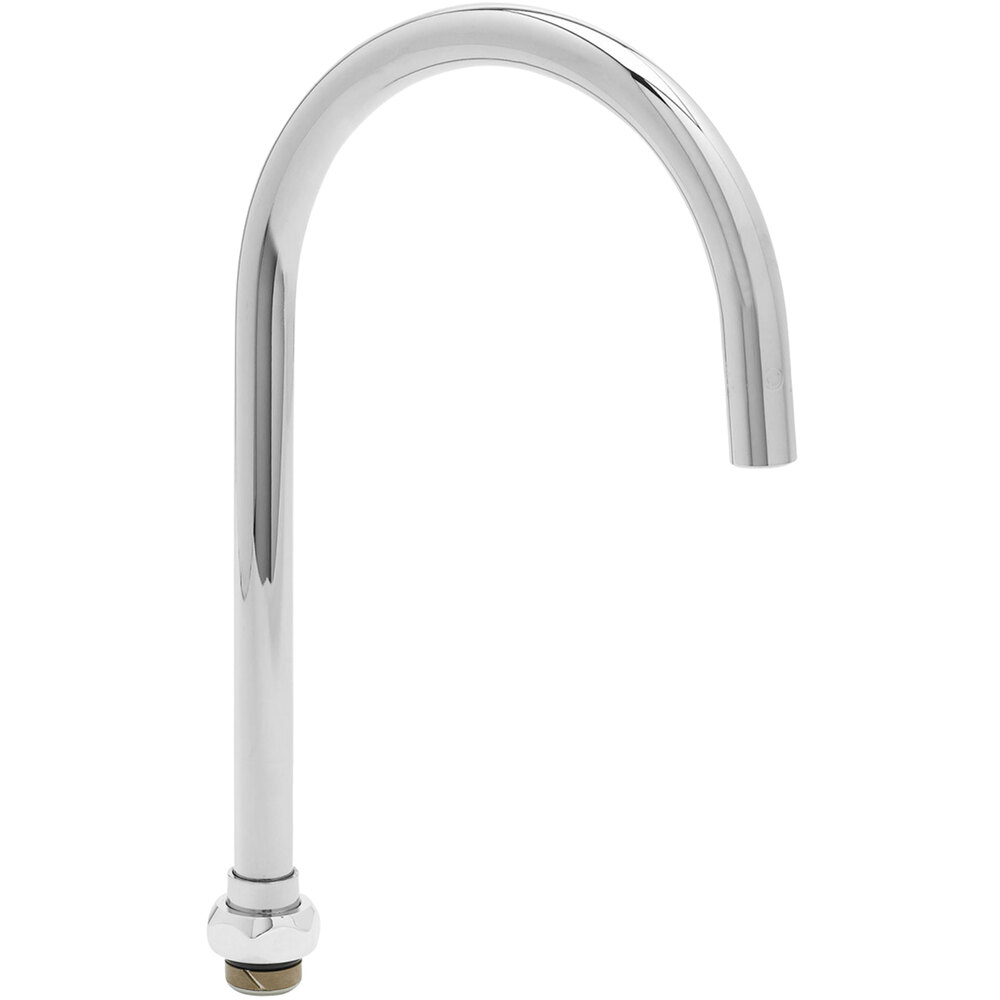 T&S 133XP-F12 5 11/16" Swivel Gooseneck Nozzle with 1.2 GPM Flow Disc and Plain End