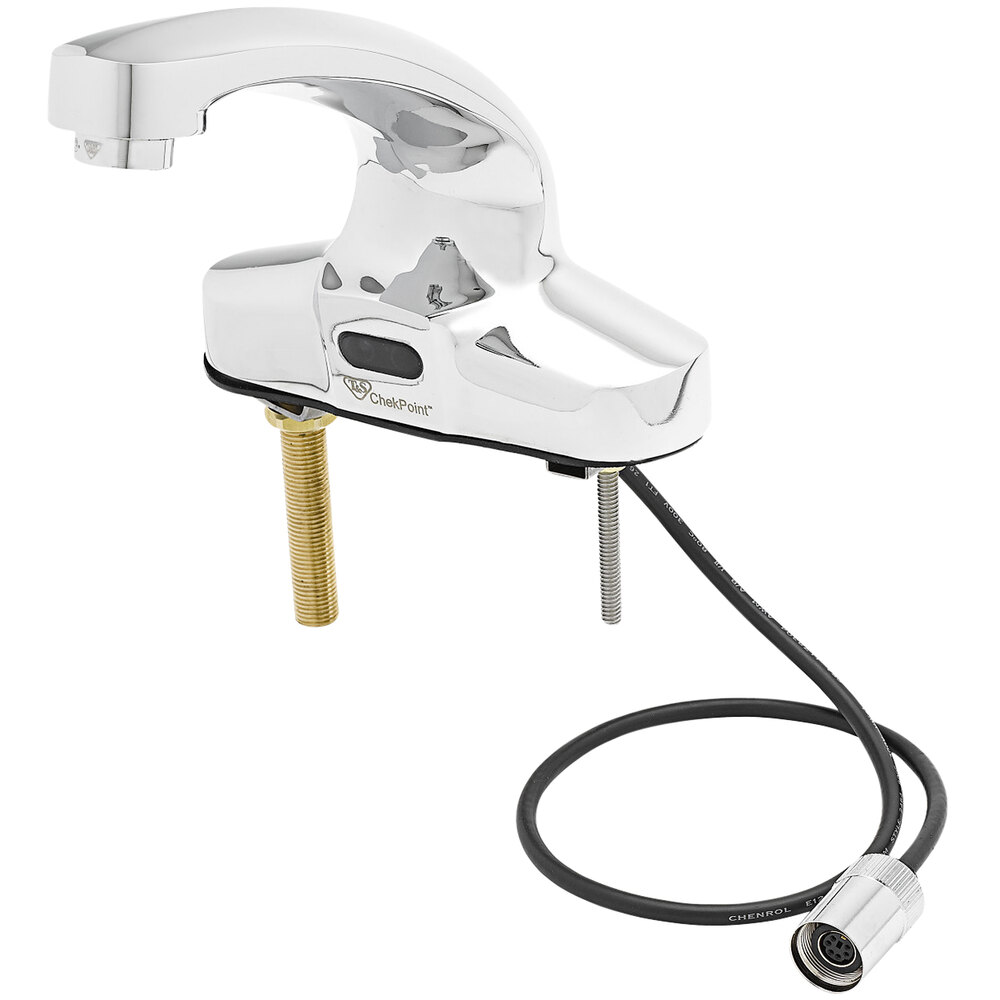 T&S EC-3104 Deck Mounted ChekPoint Faucet with 4 13/16" Spout and Mechanical Mixing Valve