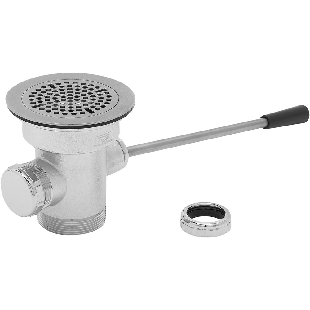 T&S B-3962 Lever Waste Valve - 3" Sink Opening