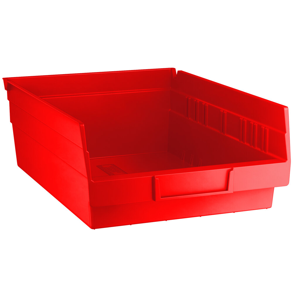 Regency Red Shelf Bin, 11 5/8" x 8 3/8" x 4" - 20/Case