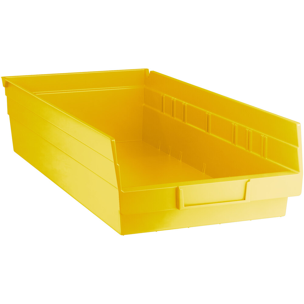 Regency Yellow Shelf Bin, 17 7/8" x 8 3/8" x 4" - 10/Case