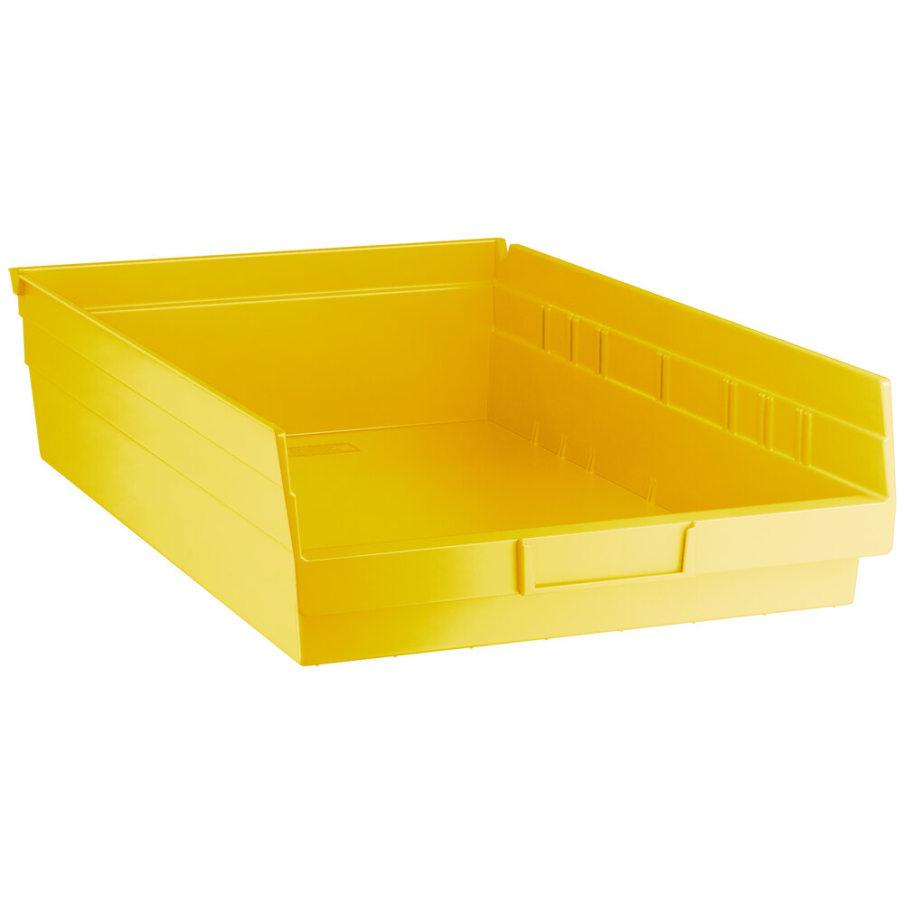Regency Yellow Shelf Bin, 17 7/8" x 11 1/8" x 4" - 8/Case