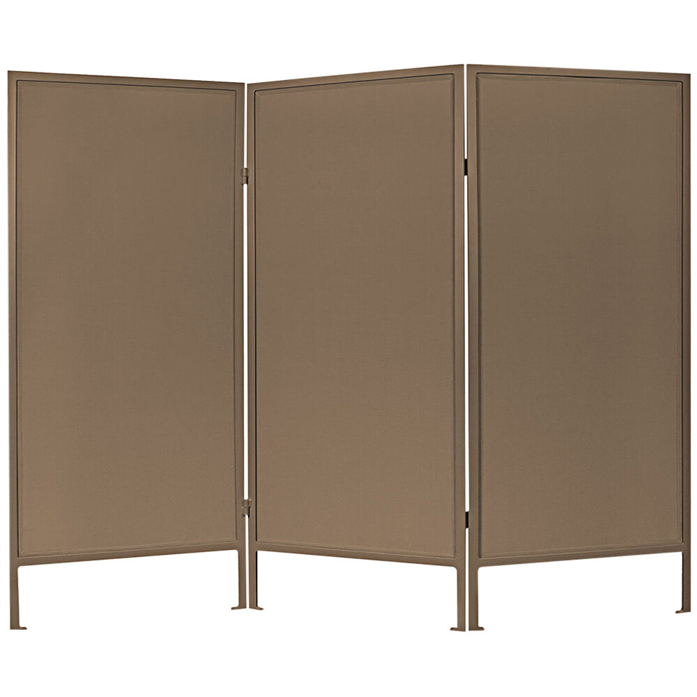 Versare Brown 3-Panel Folding Outdoor Partition