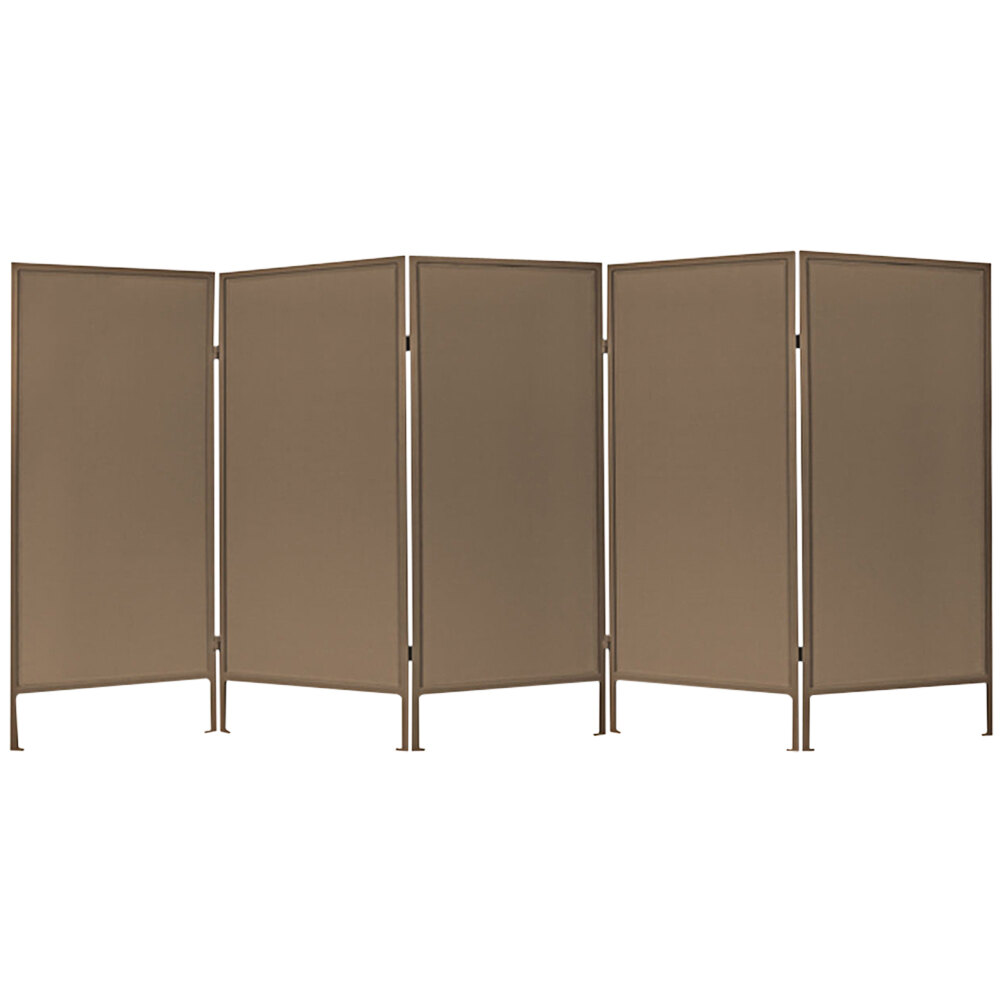 Versare Brown 5-Panel Folding Outdoor Partition