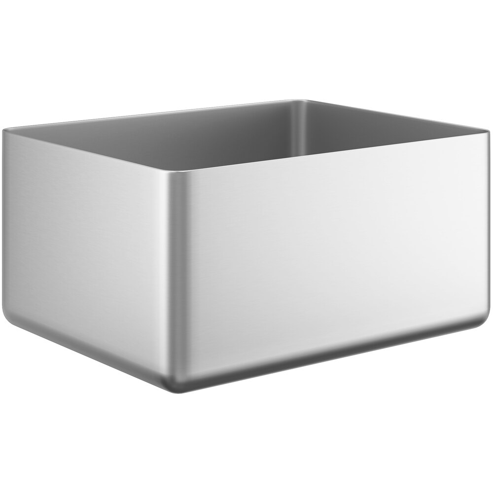 Regency 16" x 20" 14-Gauge Stainless Steel Fabricated Weld-In Undermount Sink Bowl - 10" Deep