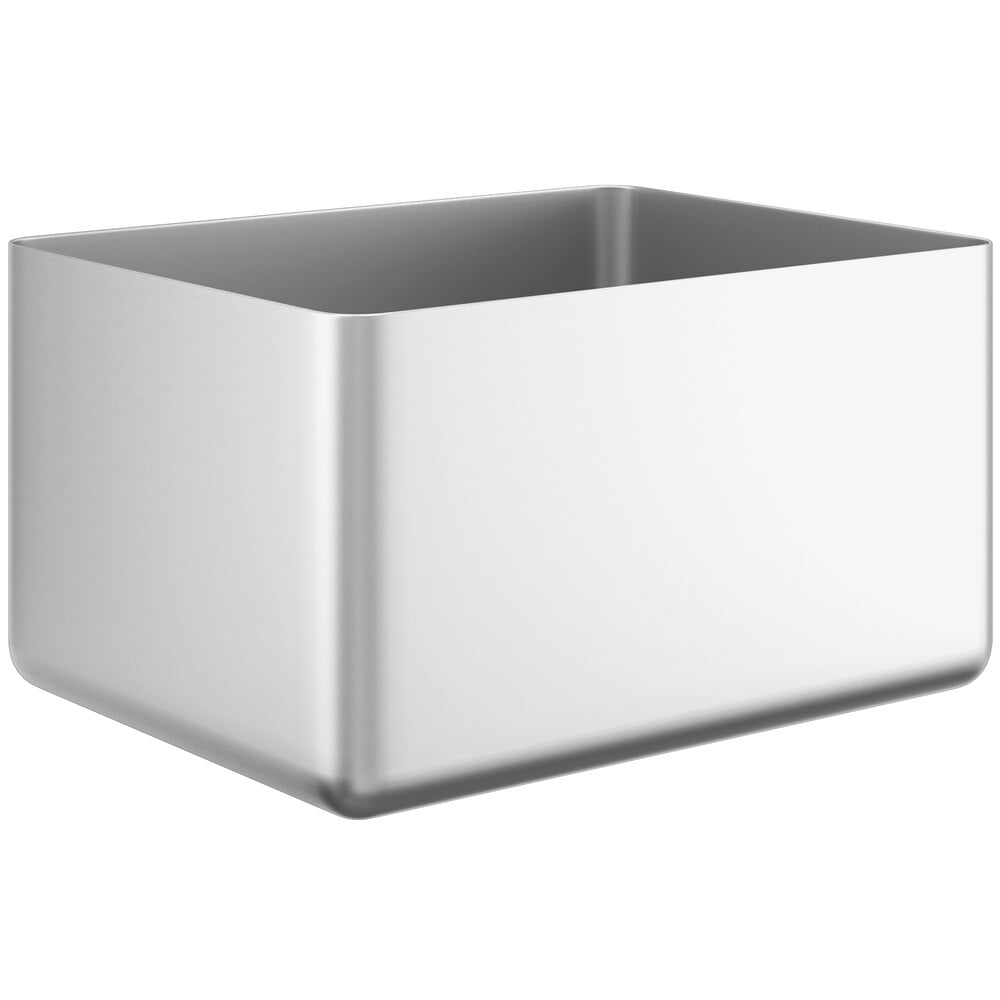 Regency 14" x 18" 14-Gauge Stainless Steel Fabricated Weld-In Undermount Sink Bowl - 10" Deep