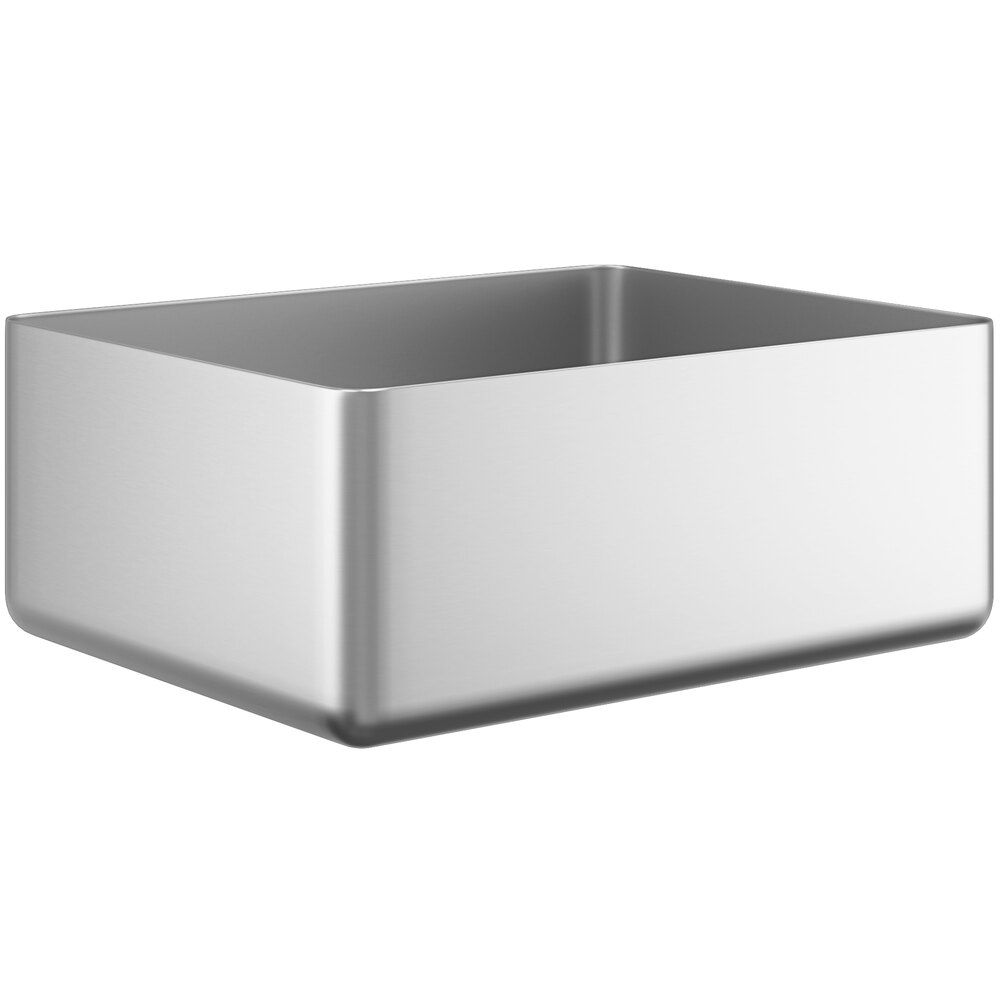 Regency 16" x 20" 14-Gauge Stainless Steel Fabricated Weld-In Undermount Sink Bowl - 8" Deep
