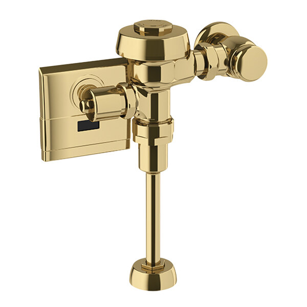 Sloan 3452605 Royal Hardwired Polished Brass Single Flush Exposed Sensor Urinal Flushometer - 1 GPF
