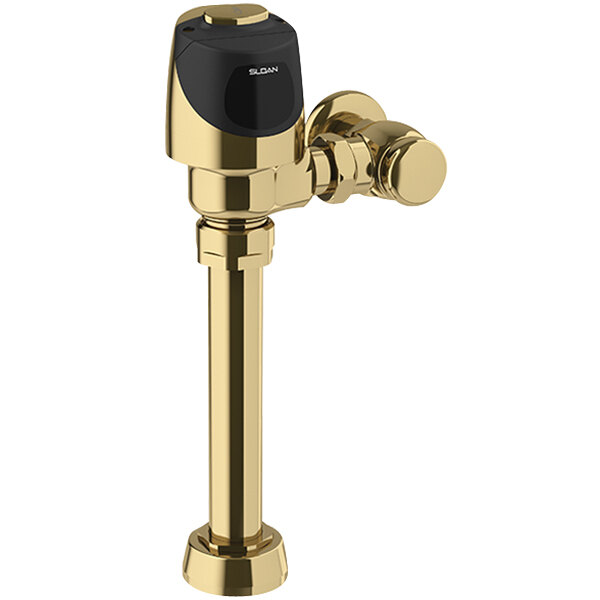 Sloan 3250412 G2 Battery Powered Polished Brass Single Flush Exposed Sensor Water Closet Urinal Flushometer - 1.6 GPF