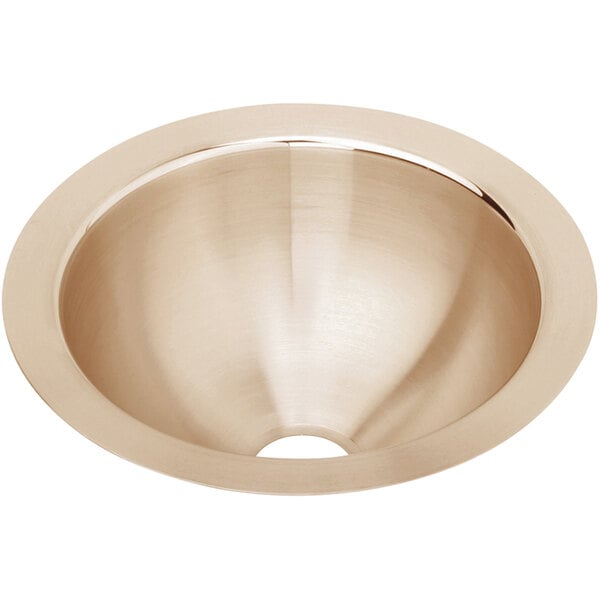 Zurn Elkay ELUH9-CU CuVerro Antimicrobial Copper Single Bowl ADA Undermount Sink - 9" x 9" x 4 3/4" Bowl