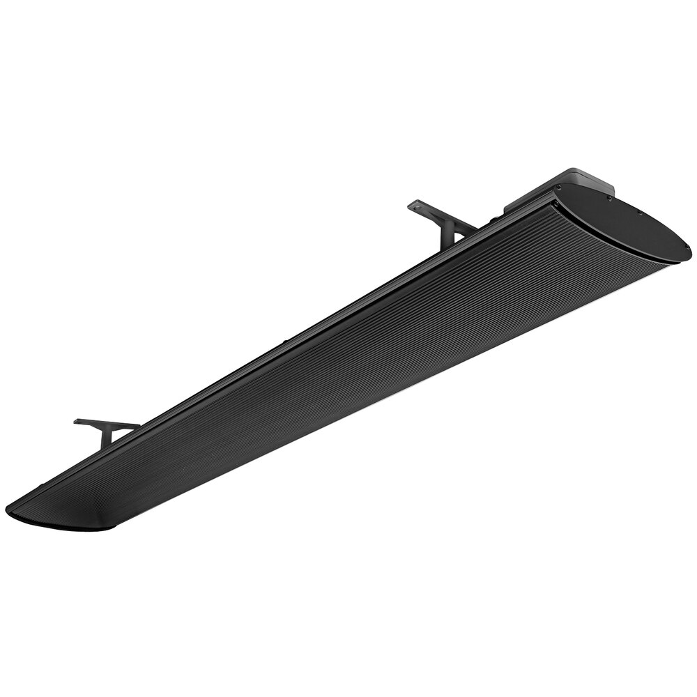 Aura Shadow Black Aluminum No-Light Electric Infrared Heater - 240V, 2400W