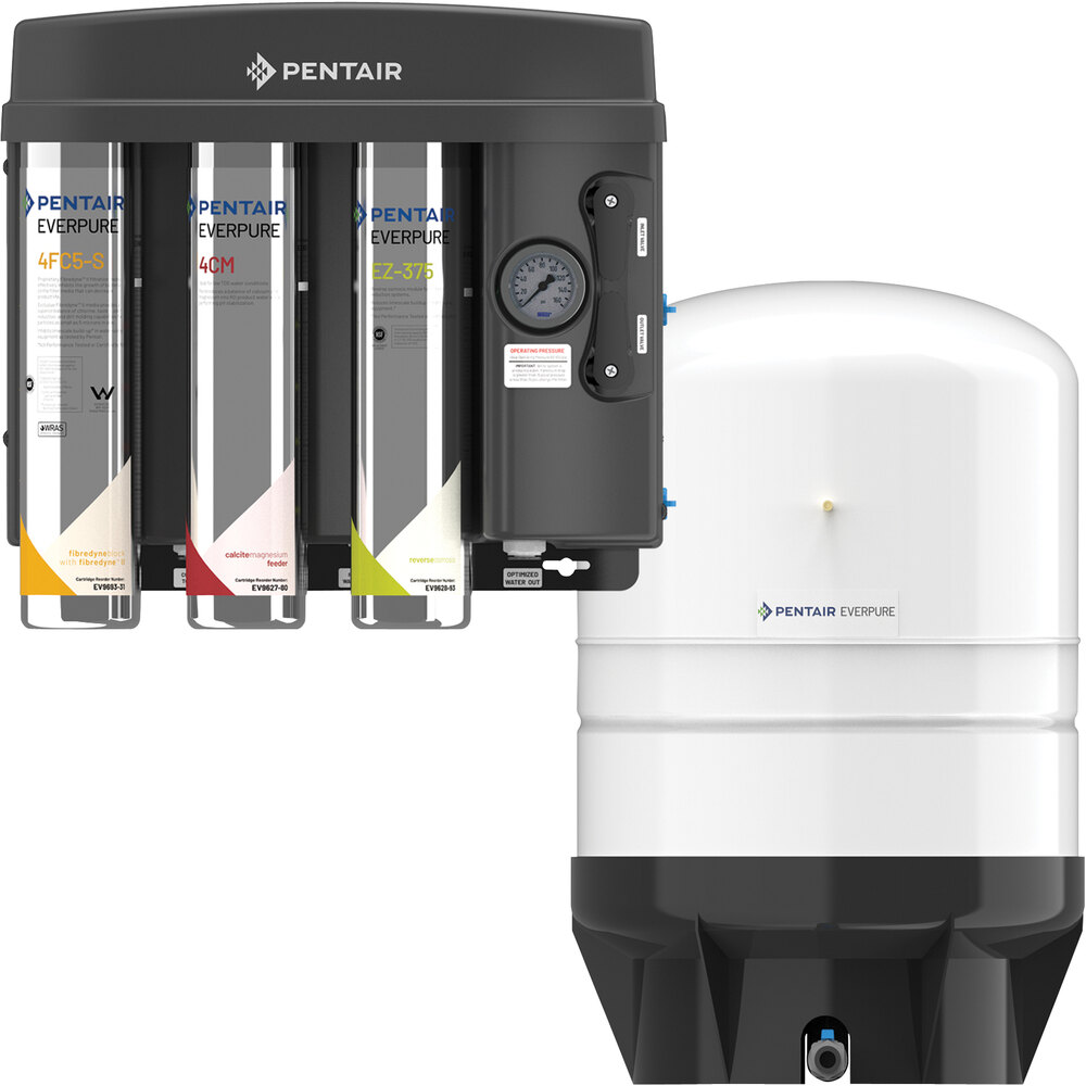 Everpure EV9975-57 EZ-RO 375/10G Reverse Osmosis System with White 10 Gallon Tank - 375 GPD