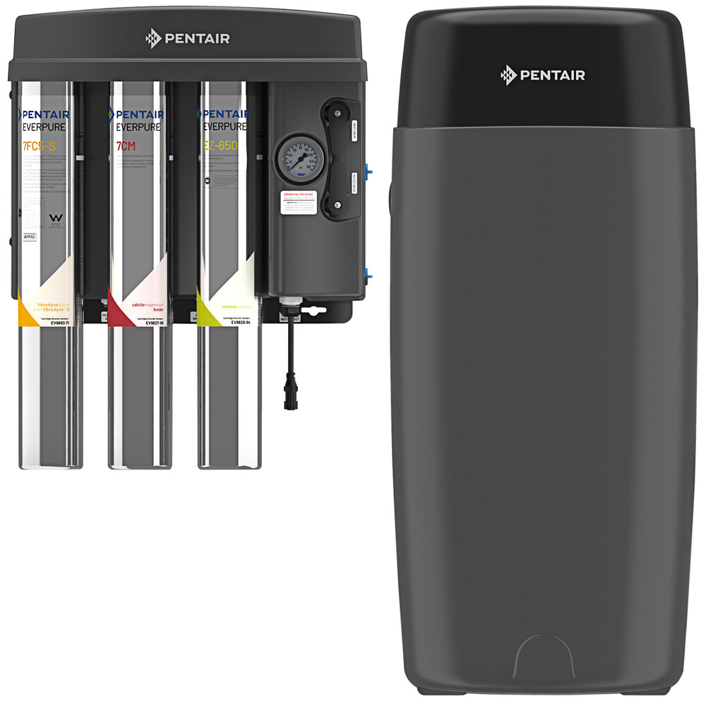 Everpure EV9975-72 EZ-RO 650/50ATM Reverse Osmosis System with Black Atmospheric 50 Gallon Tank - 650 GPD