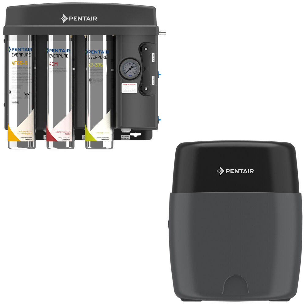 Everpure EV9975-73 EZ-RO 375/16ATM Blended Reverse Osmosis System with Black Atmospheric 16 Gallon Tank - 375 GPD