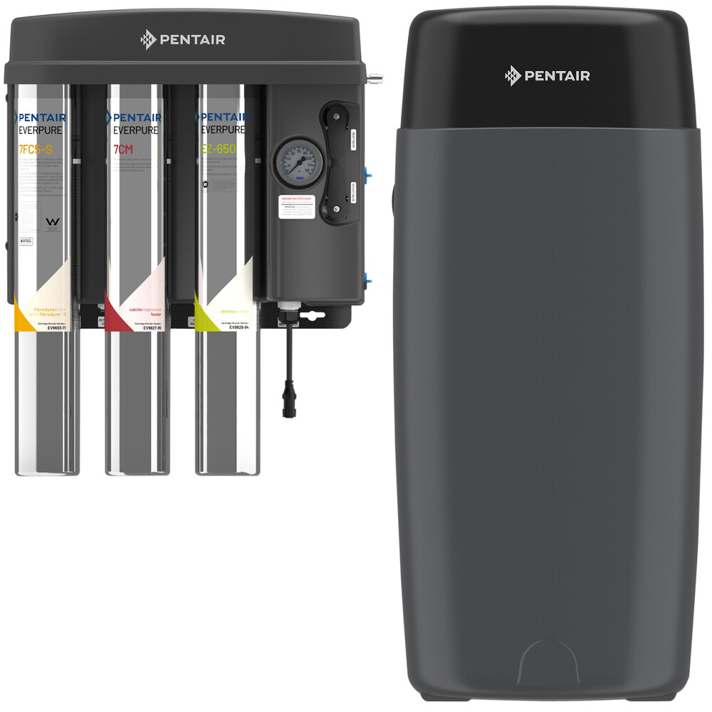 Everpure EV9975-78 EZ-RO 650/50ATM Blended Reverse Osmosis System with Black Atmospheric 50 Gallon Tank - 650 GPD