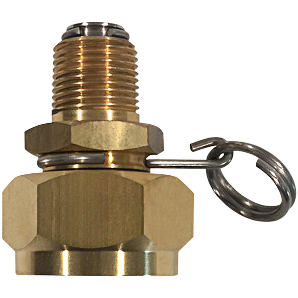 Sani-Lav N12 Brass Swivel Hose Adapter with 3/4" FGHT Inlet and 3/8" MNPT Outlet Connections