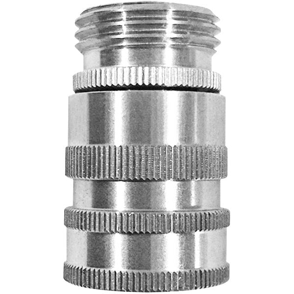 Sani-Lav N23S Quick Disconnect Stainless Steel Non-Swivel Hose Adapter with 3/4" FNPT Inlet and 3/4" MGHT Outlet Connections