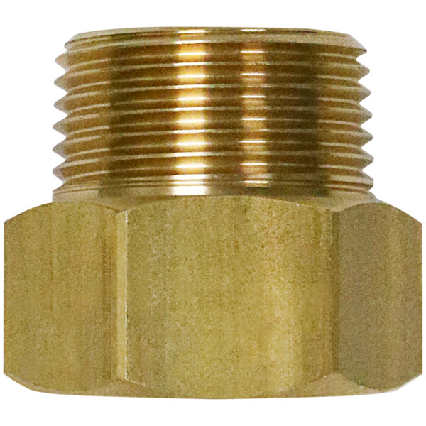 Sani-Lav N32 Brass Non-Swivel Hose Adapter with 3/4" FGHT Inlet and 3/4" MNPT Outlet Connections