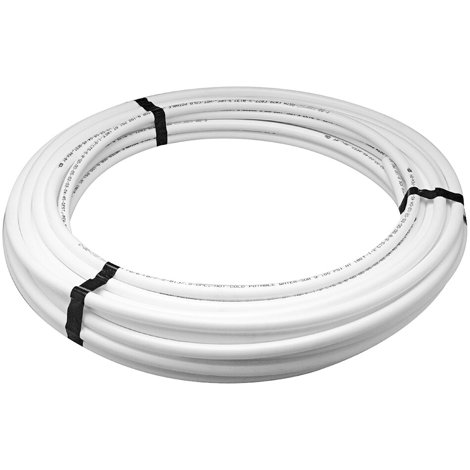 Zurn Elkay PEX Type B 3/4" x 100' White Non-Barrier Tubing Coil Q4PC100X