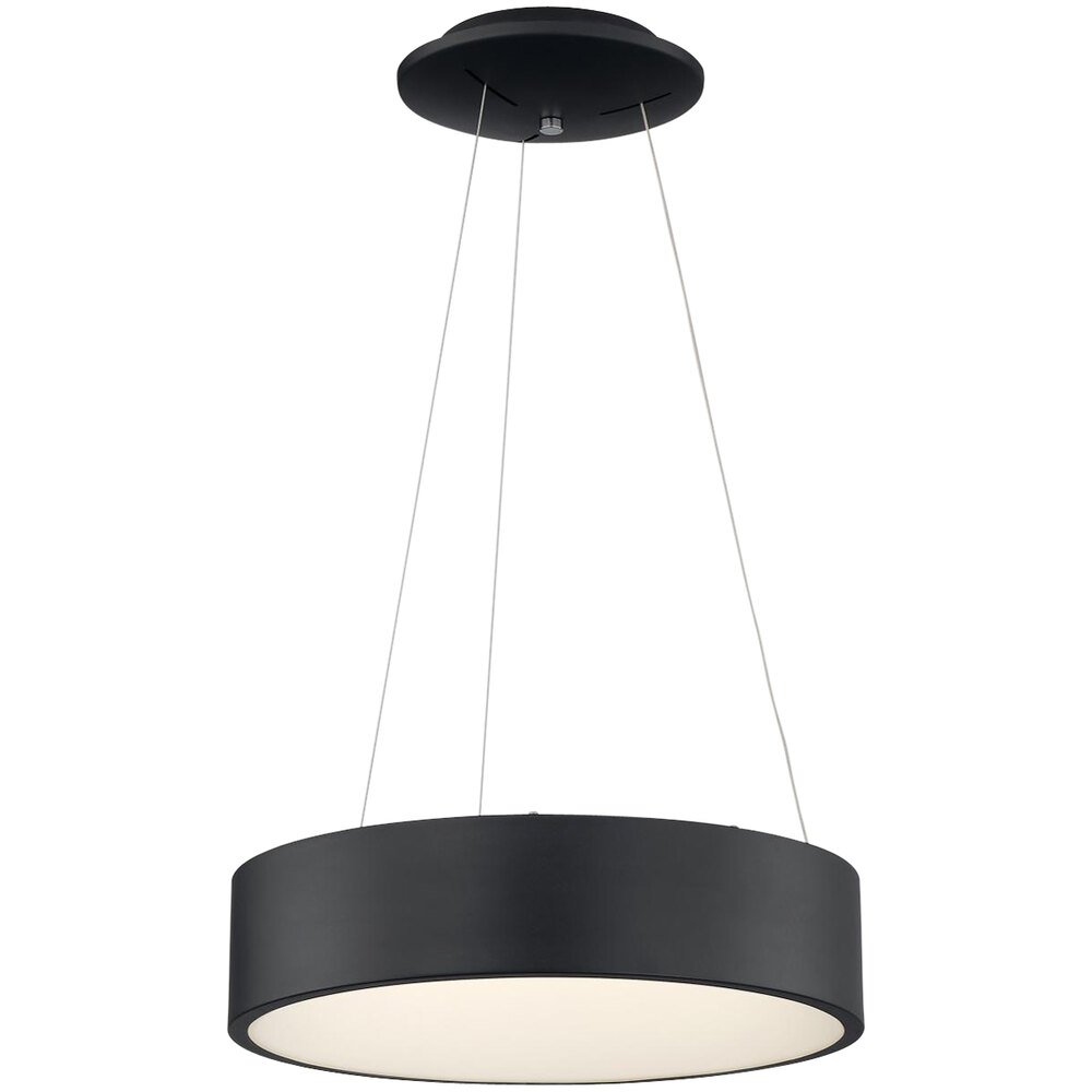 SATCO/NUVO Orbit 23 1/2" 1-Light LED Pendant Light with Black Finish - 120V, 30W