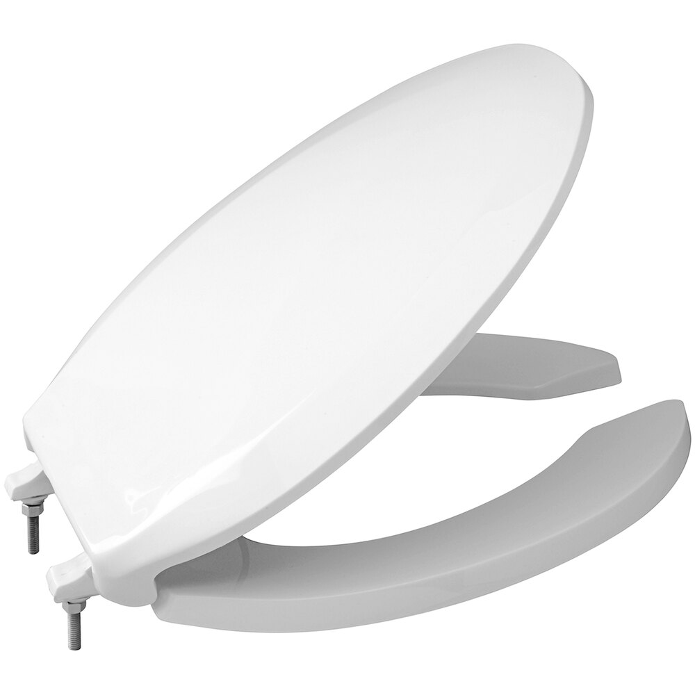 Zurn Elkay Z5957SS-EL Elongated Open Front Toilet Seat with Cover
