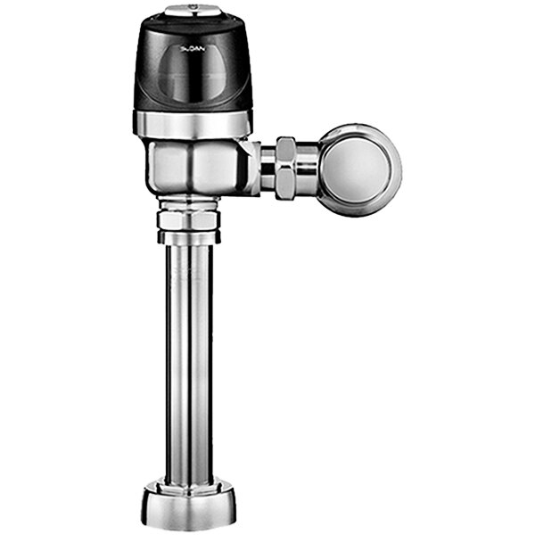 Sloan 3790071 Chrome Single Flush Exposed Sensor Electrical Override Water Closet Flushometer - 1.28 GPF