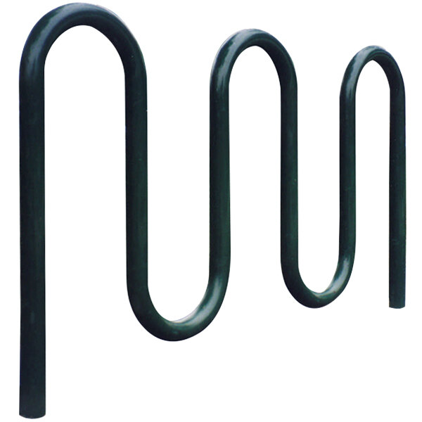 Wausau Tile 5-Loop Powder-Coated Metal Inground Mount Bike Rack
