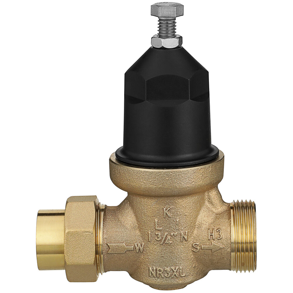 Zurn Elkay 34-NR3XLP 3/4" Single Union Water Pressure Reducing Valve with Integral By-Pass Check Valve and Strainer