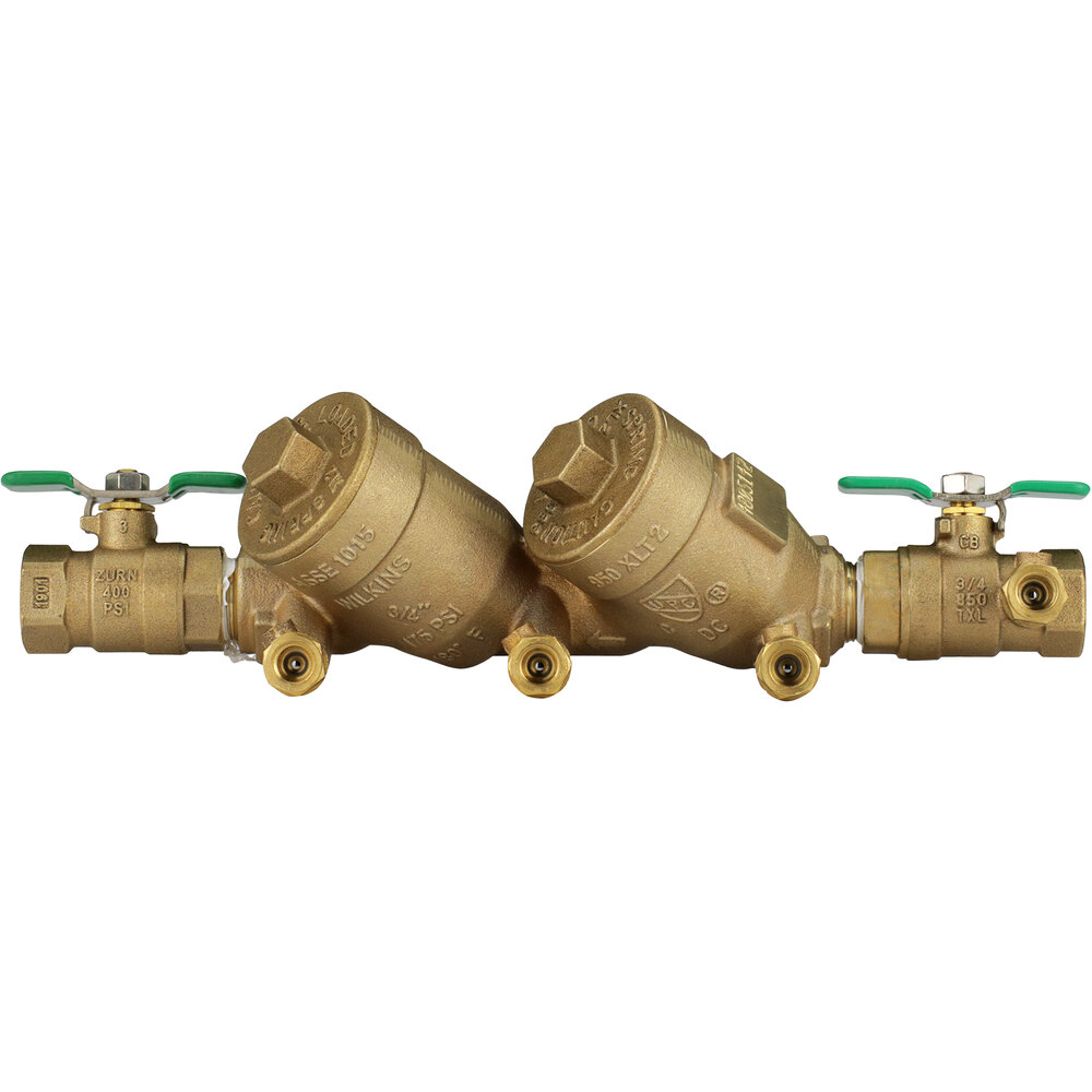 Zurn Elkay 34-950XLT2 3/4" Double Check Valve Backflow Preventer with Top Access Check Covers