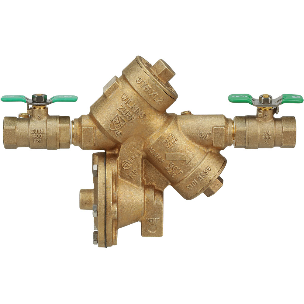Zurn Elkay 34-975XL2FT 3/4" Reduced Pressure Principle Backflow Assembly with SAE test fitting - 175 PSI