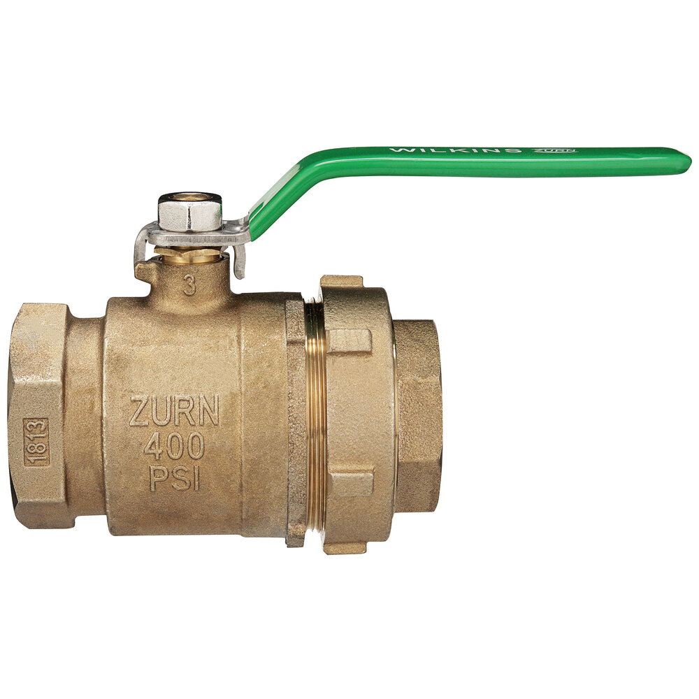 Zurn Elkay 2-850TUXL 2" Quarter Turn Tapped Bronze Ball Valve with Single Body