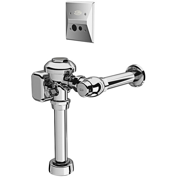 Zurn Elkay ZEMS6000PL-HET-W1 11 1/2" Aquaflush Chrome Plated Automatic Exposed Diaphragm Flush Valve for Water Closets - 1.28 GPF