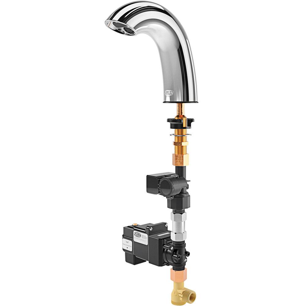 Zurn Elkay Z6950-XL-IM-S-E-W2 Aqua-FIT Deck Mount Sensor Faucet with Integral Mixer and 6 1/2" Spout (1.5 GPM), Battery-Powered
