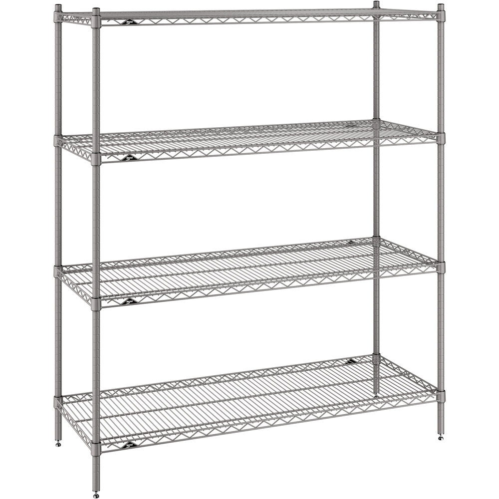 Metro Super Erecta 21" x 54" x 63" Gray Stationary Shelving Unit Kit