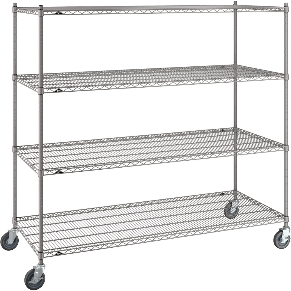 Metro Super Erecta 30" x 72" x 69" Gray Mobile Shelving Unit Kit