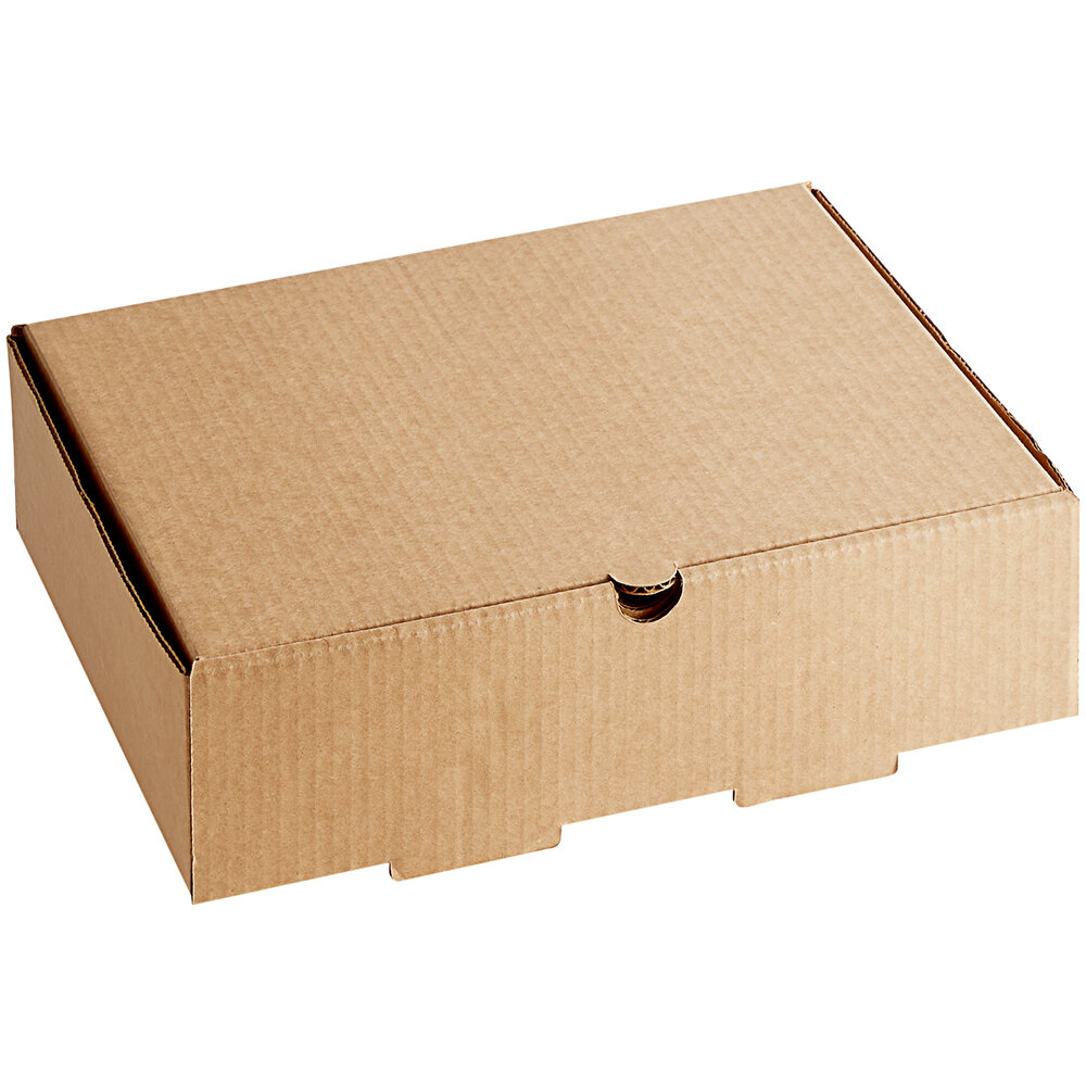 Choice 13" x 10 1/2" x 3 1/4" Customizable Half Pan Corrugated Catering Box - 50/Case