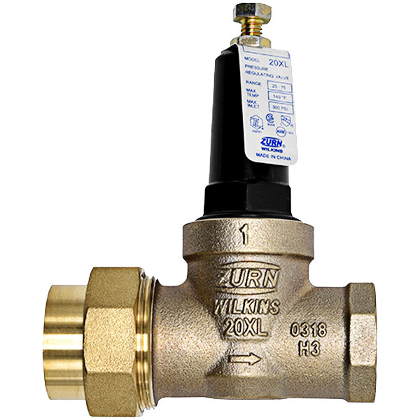 Zurn Elkay 34-20XLC 3/4" Single Union Copper Sweat Connection Water Pressure Reducing Valve with Internal Strainer and Integral Bypass