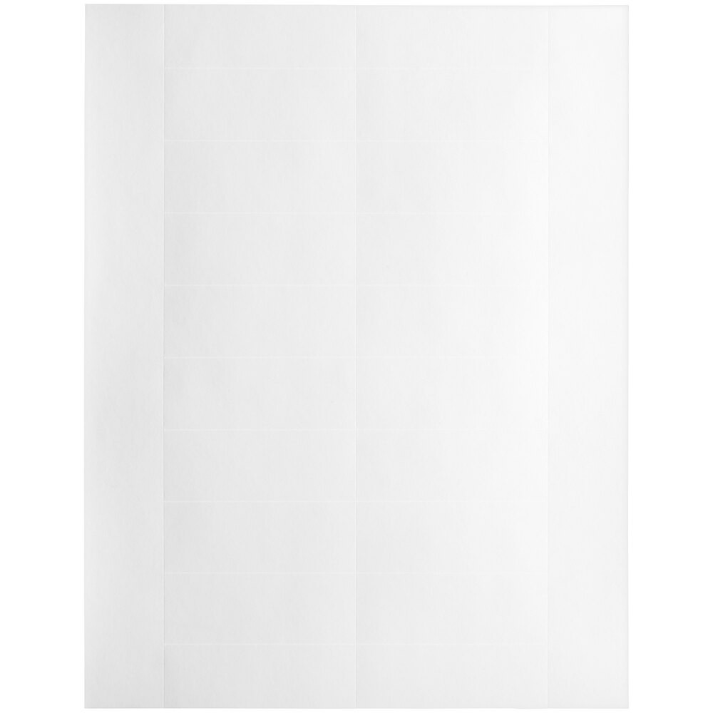 Regency Space Solutions 3" x 1 1/4" Label Inserts - 400/Pack