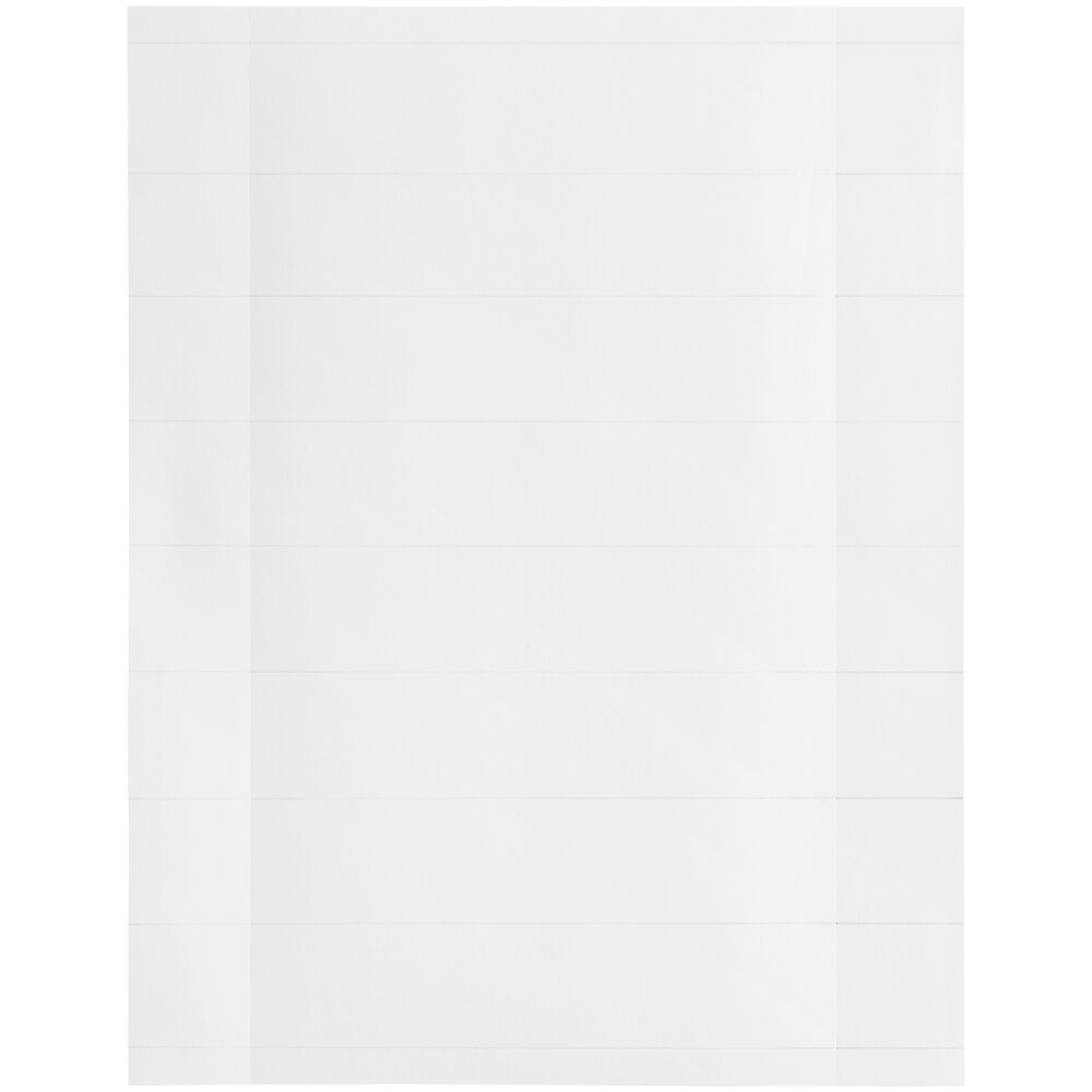 Regency Space Solutions 6" x 1 1/4" Landscape Label Inserts - 200/Pack