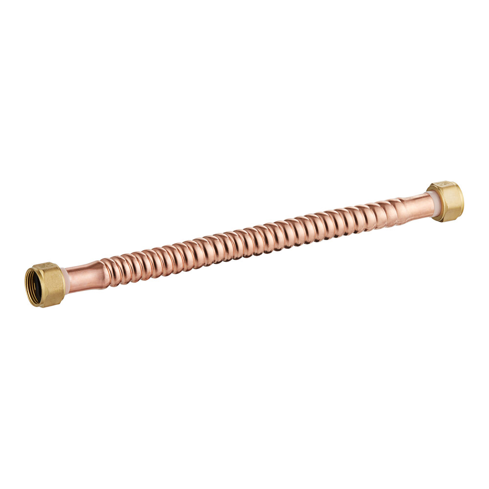 Easyflex EFWC-034C-1010-12 12" Copper Water Heater Connector with 3/4" Female Connections