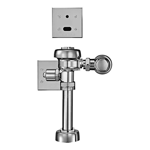 Sloan 3450065 Royal Hardwired Chrome Single Flush Exposed Sensor Mechanical Override Water Closet Flushometer - 1.6 GPF