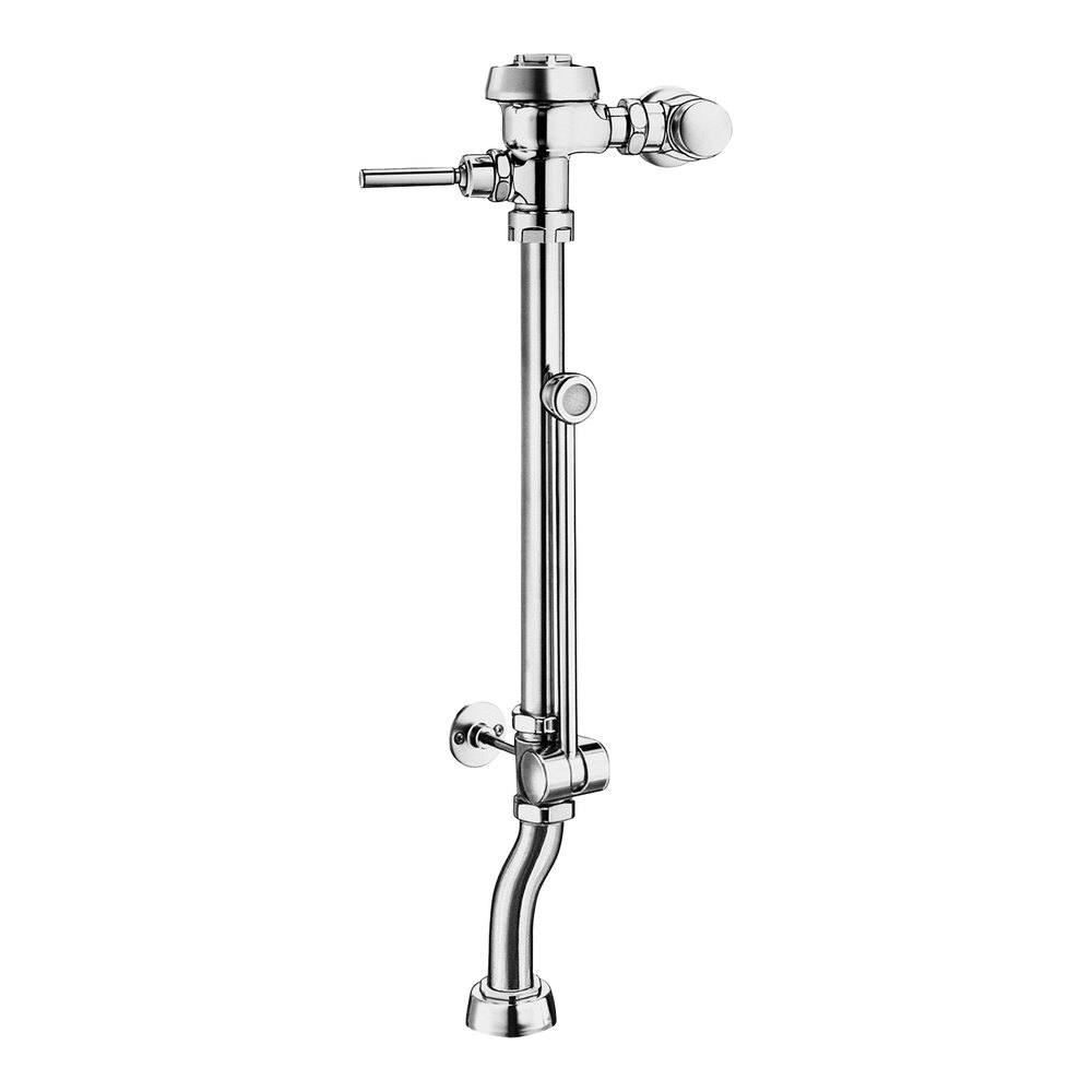 Sloan 3019721 Royal Polished Chrome Manual Single Flush Water Closet Bedpan Washer Flushometer with Top Spud Fixture - 1.28 GPF