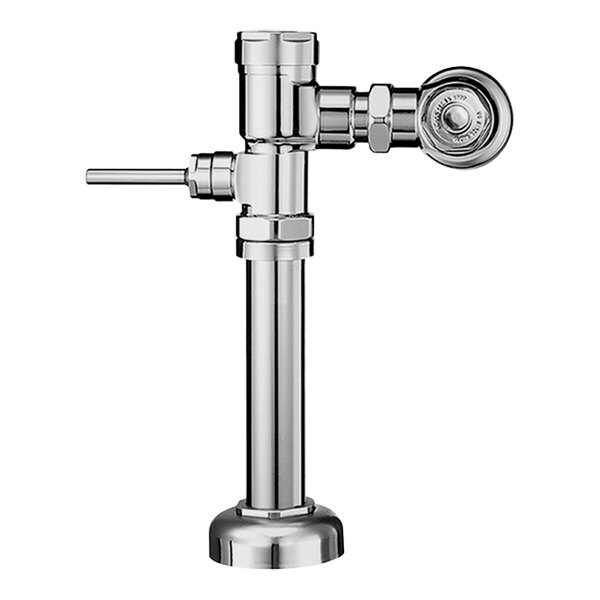 Sloan 3070026 Gem 2 Polished Chrome Manual Single Flush Water Closet Flushometer with Top Spud Fixture - 1.28 GPF