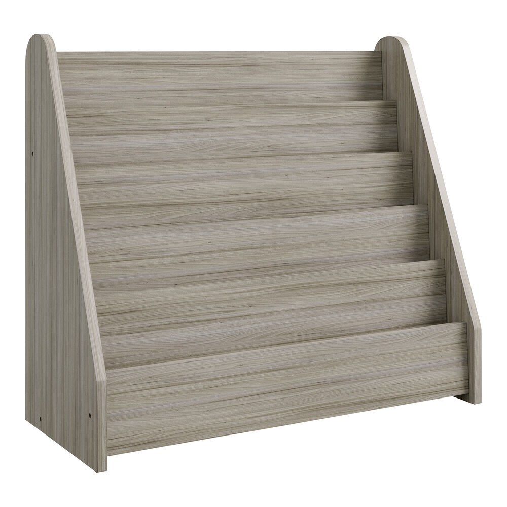 Tot Mate TM2133A.S3322 Shadow Elm Laminate 5 Level Book Display - 32 1/2" x 14" x 29"