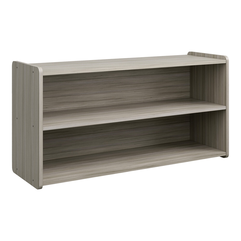 Tot Mate TM2302A.S3322 Shadow Elm Laminate Toddler Storage Shelf - 46" x 15" x 23 1/2"