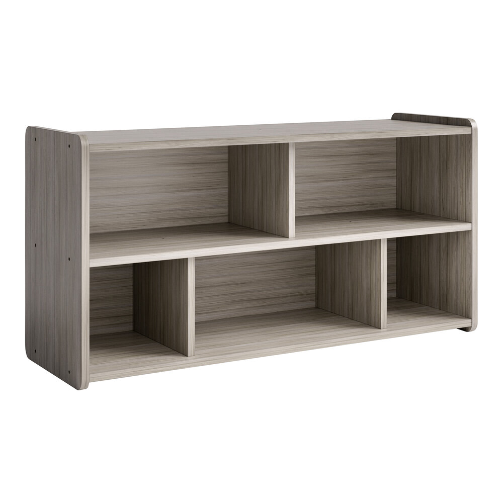 Tot Mate TM2202R.S3322 Shadow Elm Laminate Toddler Compartment Storage - 46" x 15" x 23 1/2"; Unassembled