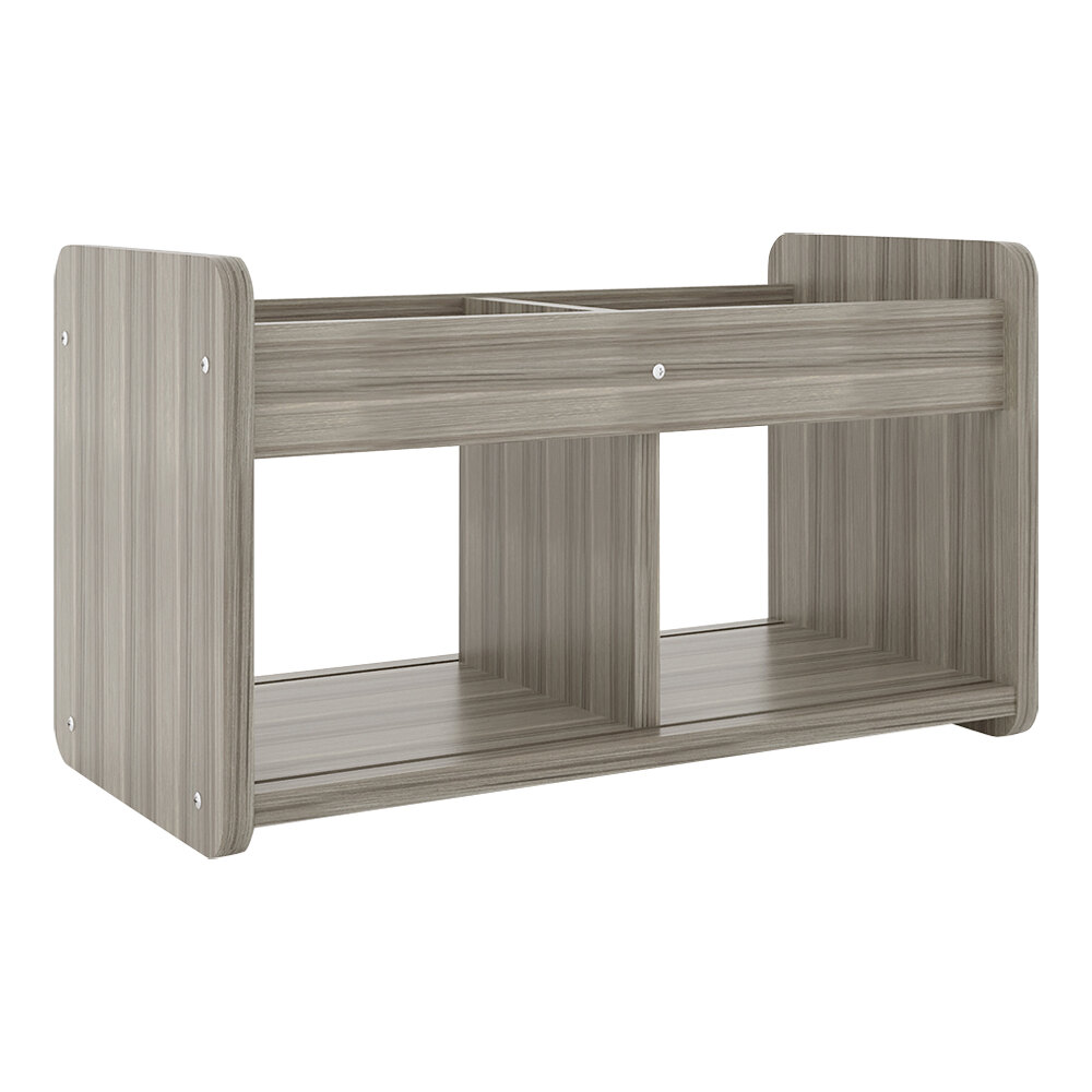 Tot Mate TM2181A.S3322 Shadow Elm Laminate Book / Toy Storage - 24" x 12" x 14"