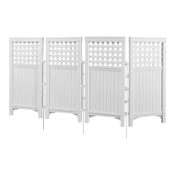 Suncast White Outdoor 4-Panel Screen Enclosure FS4423