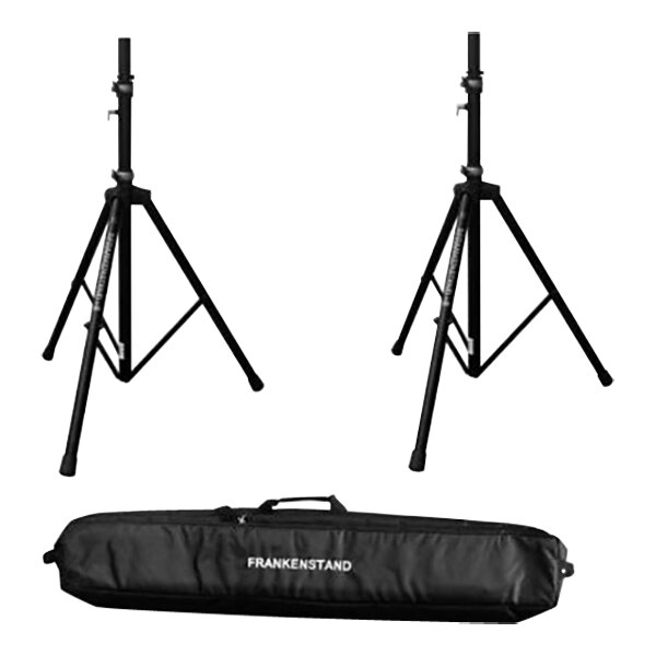 Frankenstand Speaker Stand Kit with (2) F2 Stands and Dual Speaker Stand Bag - 80 lb. Capacity