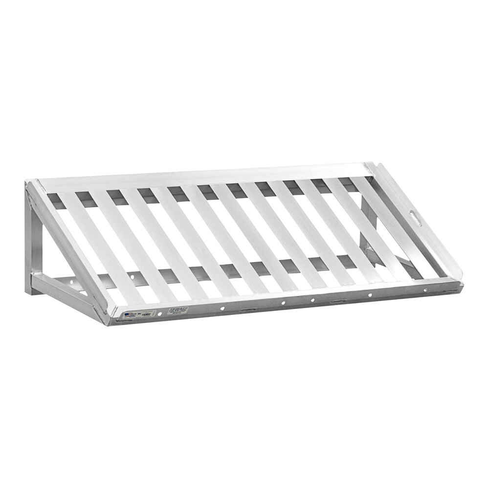 New Age 97102 21" x 48" Aluminum Slanted T-Bar Wall Shelf